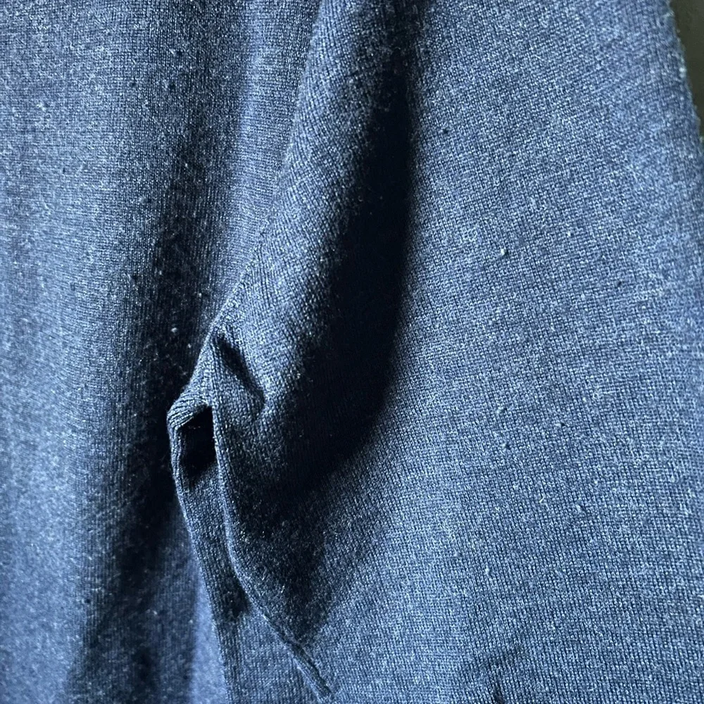 Calvin Klein Men's Blue Merino Wool Crewneck Sweater - Picture 6 of 8